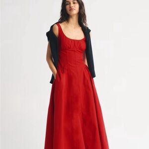 Abercrombie & Fitch Bra Free Dylan Midi Dress